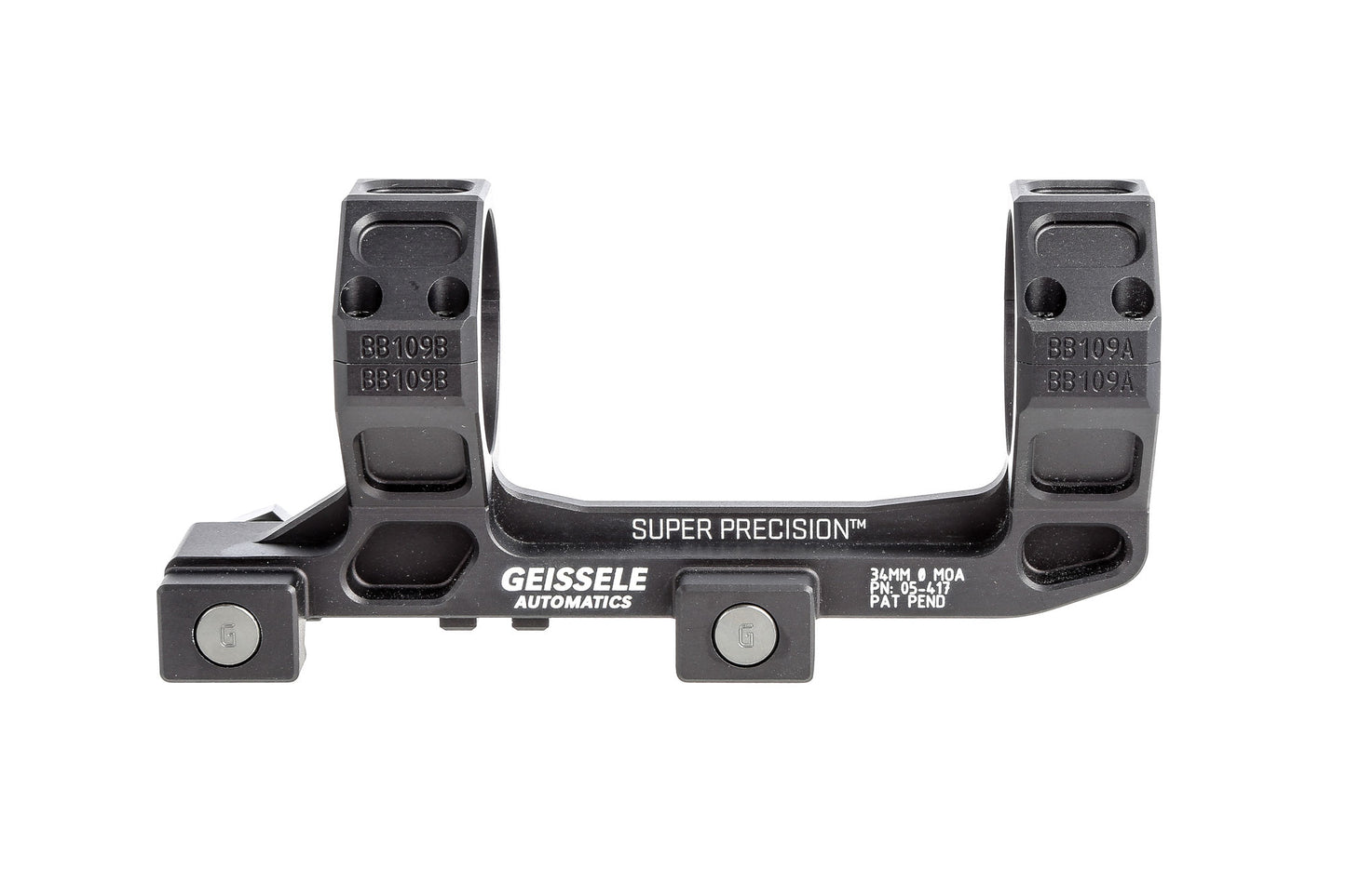 Geissele Automatics AR-15 Super Precision Standard 34mm Scope Mount - Black