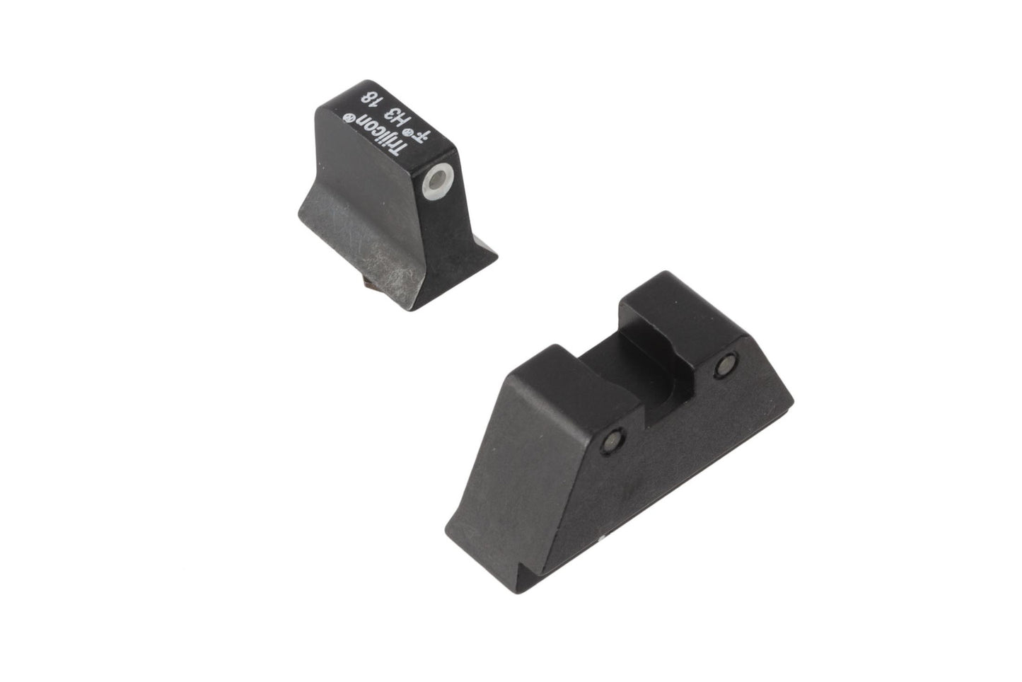Trijicon Bright & Tough Night Sight Suppressor Set For Glock - White/Green Front and Black/Green Rear